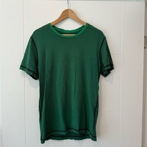 Men’s Lululemon basic 5 year tee shirt in green
